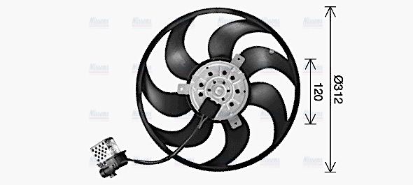 AVA Radiator Cooling Fan OL7727