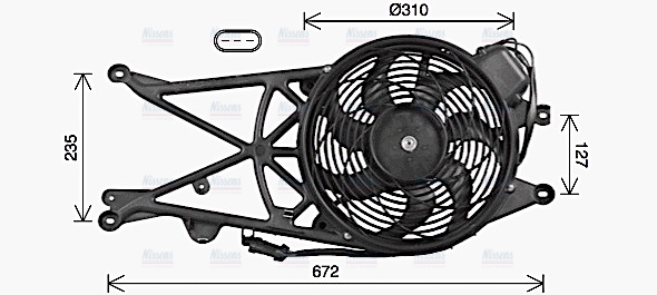AVA Radiator Cooling Fan OL7738