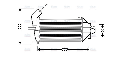AVA Charge Air Intercooler OLA4262