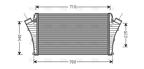 AVA Charge Air Intercooler OLA4492