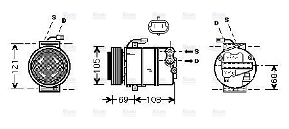 AVA Aircon Compressor OLAK358