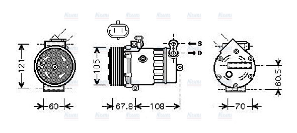 AVA Aircon Compressor OLAK477
