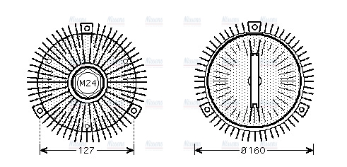 AVA Fan clutch OLC556