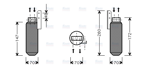 AVA Aircon Receiver Dryer Filter OLD164