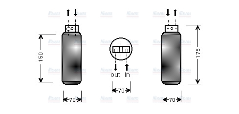 AVA Aircon Receiver Dryer Filter OLD288