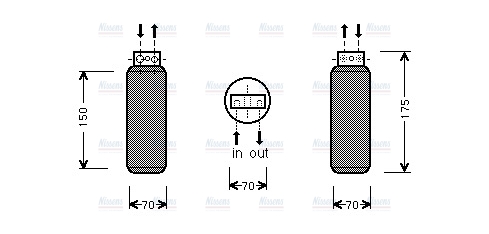 AVA Aircon Receiver Dryer Filter OLD291