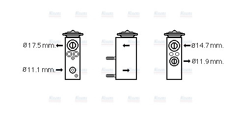 AVA Aircon Expansion valve PE1348
