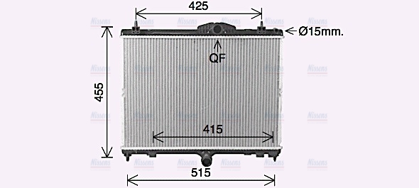 AVA Coolant Radiator PE2423