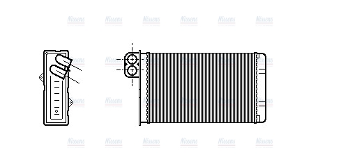 AVA Cabin Heater Core PE6233