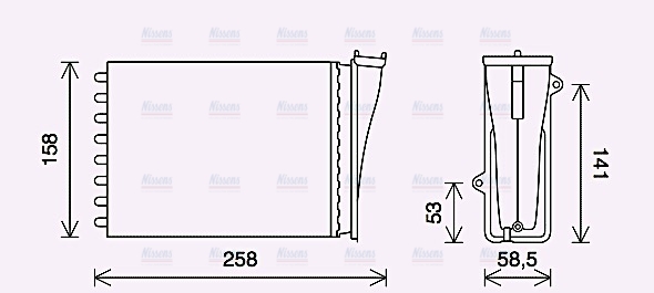 AVA Cabin Heater Core PE6413