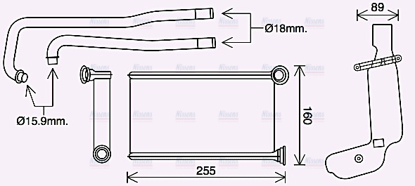 AVA Heater Core PE6416