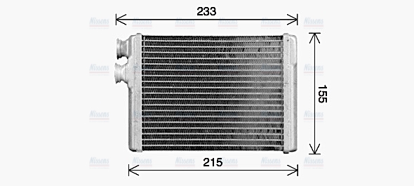 AVA Cabin Heater Core PE6429