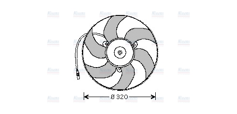 AVA Radiator Cooling Fan PE7513