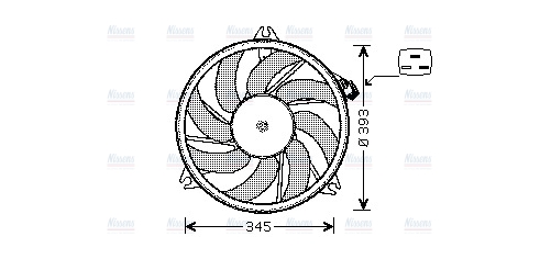 AVA Radiator Cooling Fan PE7524