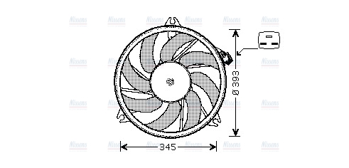 AVA Radiator Cooling Fan PE7525