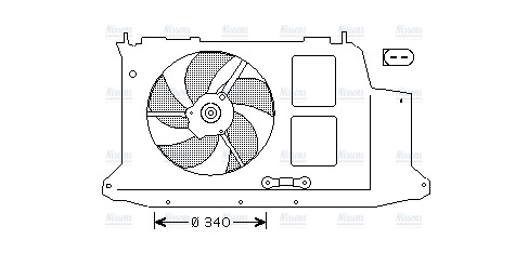 AVA Radiator Cooling Fan PE7532