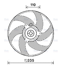 AVA Radiator Fan PE7551