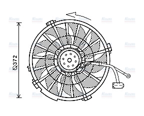 AVA Radiator Cooling Fan PE7555