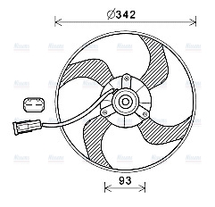 AVA Radiator Cooling Fan PE7557