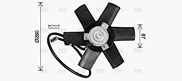 AVA Radiator Fan PE7562