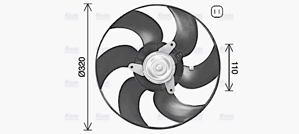 AVA Radiator Cooling Fan PE7563