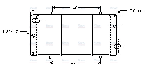 AVA Coolant Radiator PEA2079