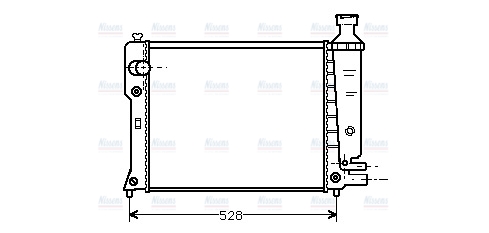 AVA Coolant Radiator PEA2092