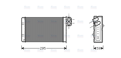 AVA Cabin Heater Core PEA6240