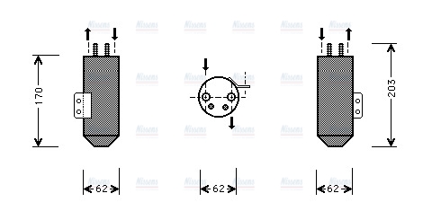 AVA Aircon Receiver Dryer Filter PED020