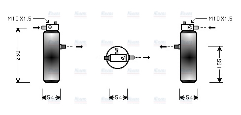 AVA Aircon Receiver Dryer Filter PED194