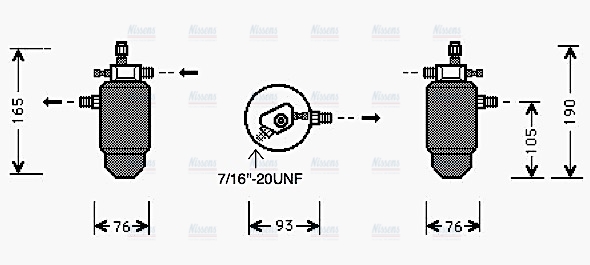 AVA Aircon Receiver Dryer Filter PED197