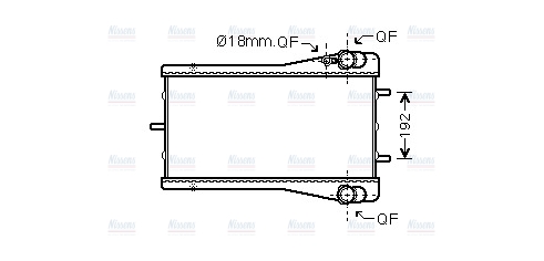AVA Coolant Radiator PR2044