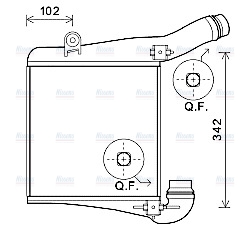 AVA Charge Air Intercooler PR4077