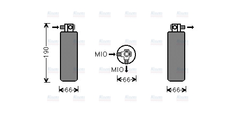 AVA Aircon Receiver Dryer Filter PRD079