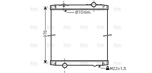 AVA Coolant Radiator RE2010N
