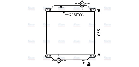 AVA Coolant Radiator RE2067N