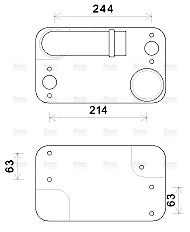 AVA Oil Cooler RE3121