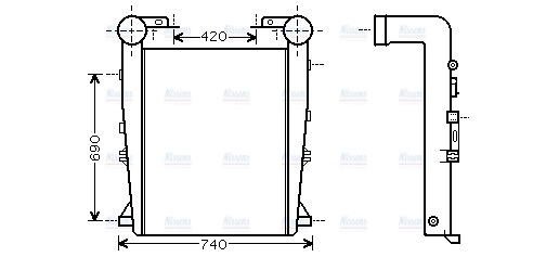 AVA Charge Air Intercooler RE4033