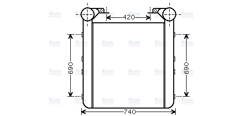AVA Charge Air Intercooler RE4048