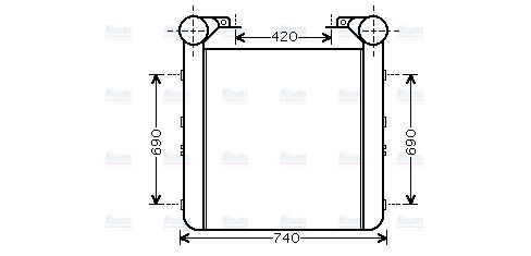 AVA Charge Air Intercooler RE4077