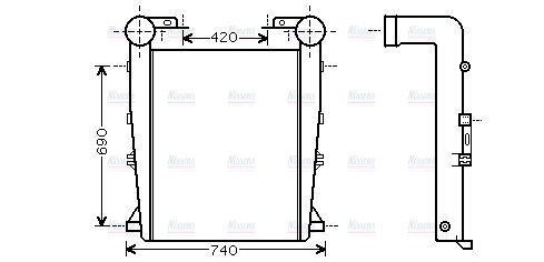 AVA Charge Air Intercooler RE4082