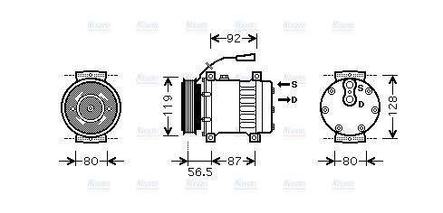 AVA Aircon Compressor REAK071