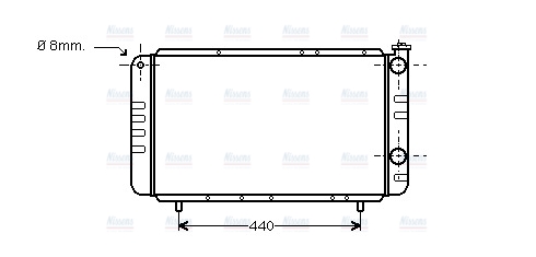 AVA Coolant Radiator RT2058