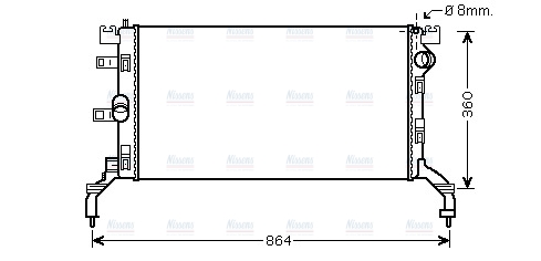 AVA Coolant Radiator RT2415