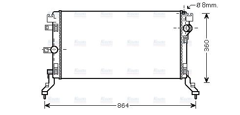 AVA Coolant Radiator RT2418