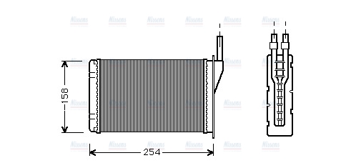 AVA Cabin Heater Core RT6087