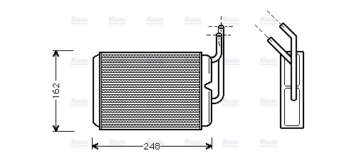 AVA Cabin Heater Core RT6220