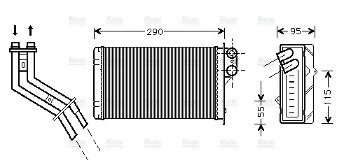 AVA Cabin Heater Core RT6227