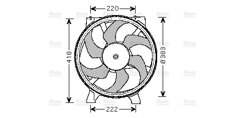 AVA Radiator Fan RT7523