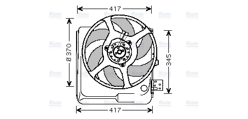 AVA Radiator Cooling Fan RT7524